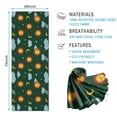 thumbnail image 2 of Green Sun Moon Cloud Planet Pattern Hot Yoga Mat Towel Non Slip for Hot Yoga - Quick-Drying Yoga Mat Cover with 4 Corner Pockets with Travel Bag - Hot Yoga Towel Non Slip 74"x26", 2 of 6