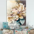 thumbnail image 2 of Designart Pink And Cream Watercolor Flower I Canvas Wall Art, 2 of 5