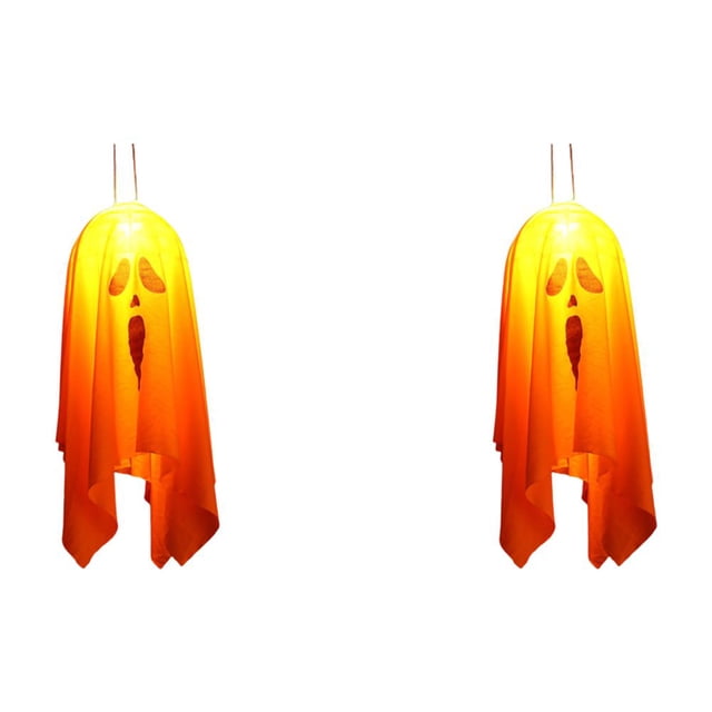 Fantasma voladora Halloween espeluznante con luces (D-45cm)