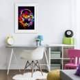 thumbnail image 3 of Stupell Industries Modern Musical Color Pop Splash White Framed Print Under Glass, 17 x 23, by Creative Studio, 3 of 8