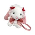 thumbnail image 1 of Xingzhi Cute Cartoon Plush Rabbit Shoulder Bag Animal Purse Cellphone Bag, 1 of 9