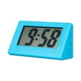thumbnail image 1 of jifeng Mini Table Clock Battery Powered LCD Display Digital PS Mute Silent Working Blue, 1 of 8