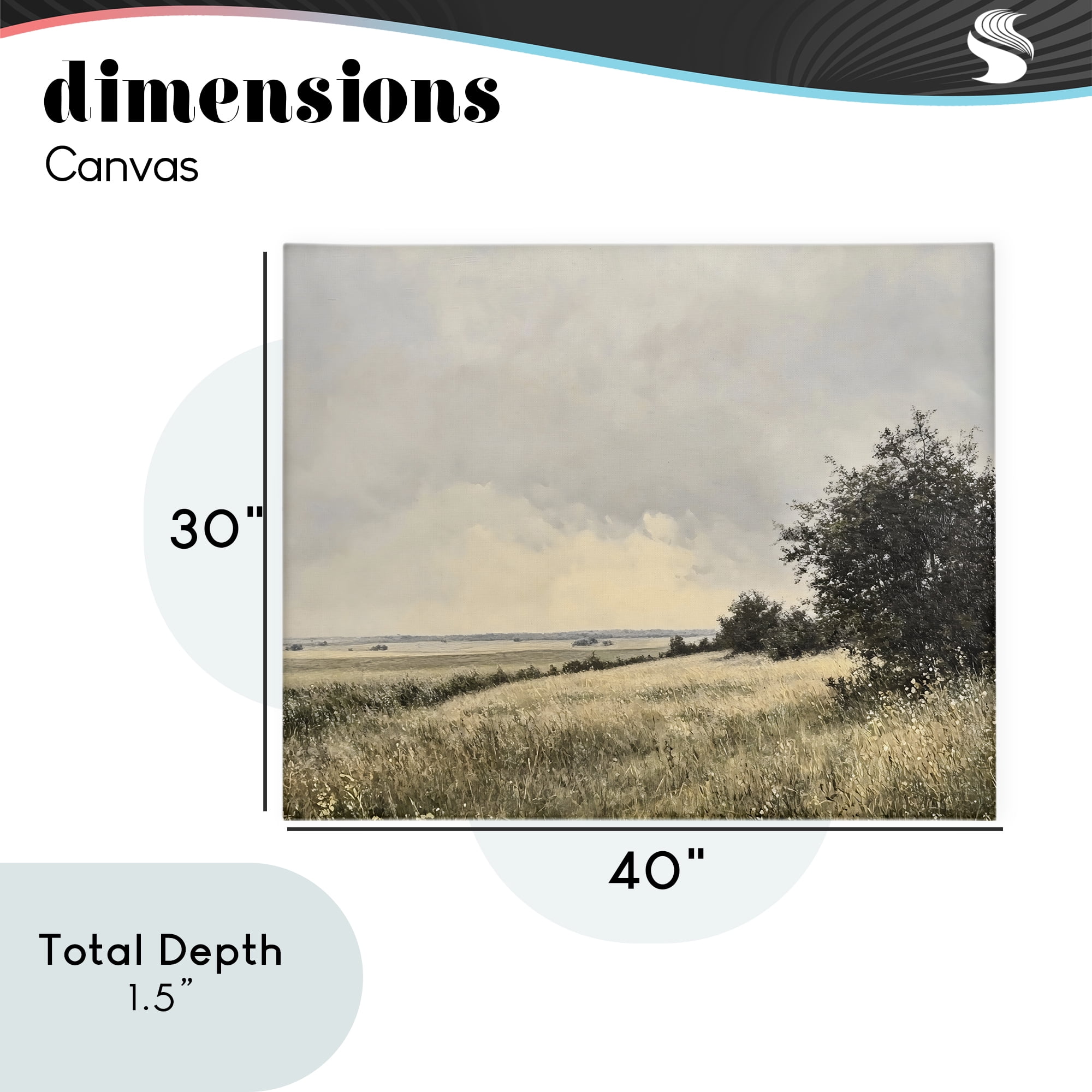 Stupell Industries Rustic Countryside Hill Landscape Canvas Wall Art, design by Franklyn Gregory