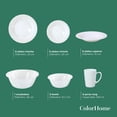 thumbnail image 4 of Vajilla Opal 31Pzas Redonda Para 6 Personas Moderna Elegante blanco, 4 of 7
