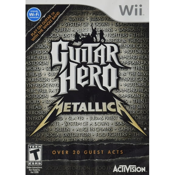 Guitar Hero Metallica - Nintendo Wii: Unleash Your Inner Rockstar with this Epic Music Game!
