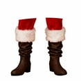 thumbnail image 3 of YAYUBA Christmas Snow Boots with Metal Bell Renaissance Plush Shoe Mouth Leather Knight Boots for Santa Claus, 3 of 8