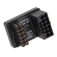 thumbnail image 1 of 16P to 16P GPU PCIe Connector, 180 Degrees Angled Graphics Card Power Adapter, Aluminium Alloy Housing, Exquisite Design, Plug and Play with 600W Power, for Desktop Computer, 1 of 7