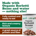 thumbnail image 4 of Organic Canned Borlotti Beans, 14 oz (Pack of 8) - Italian Cranberry Beans. Unsalted Non-GMO. Perfect for Salads, Soups and Pasta e Fagioli. Vegan. Good Source of Fiber and Protein - by Food to Live, 4 of 8
