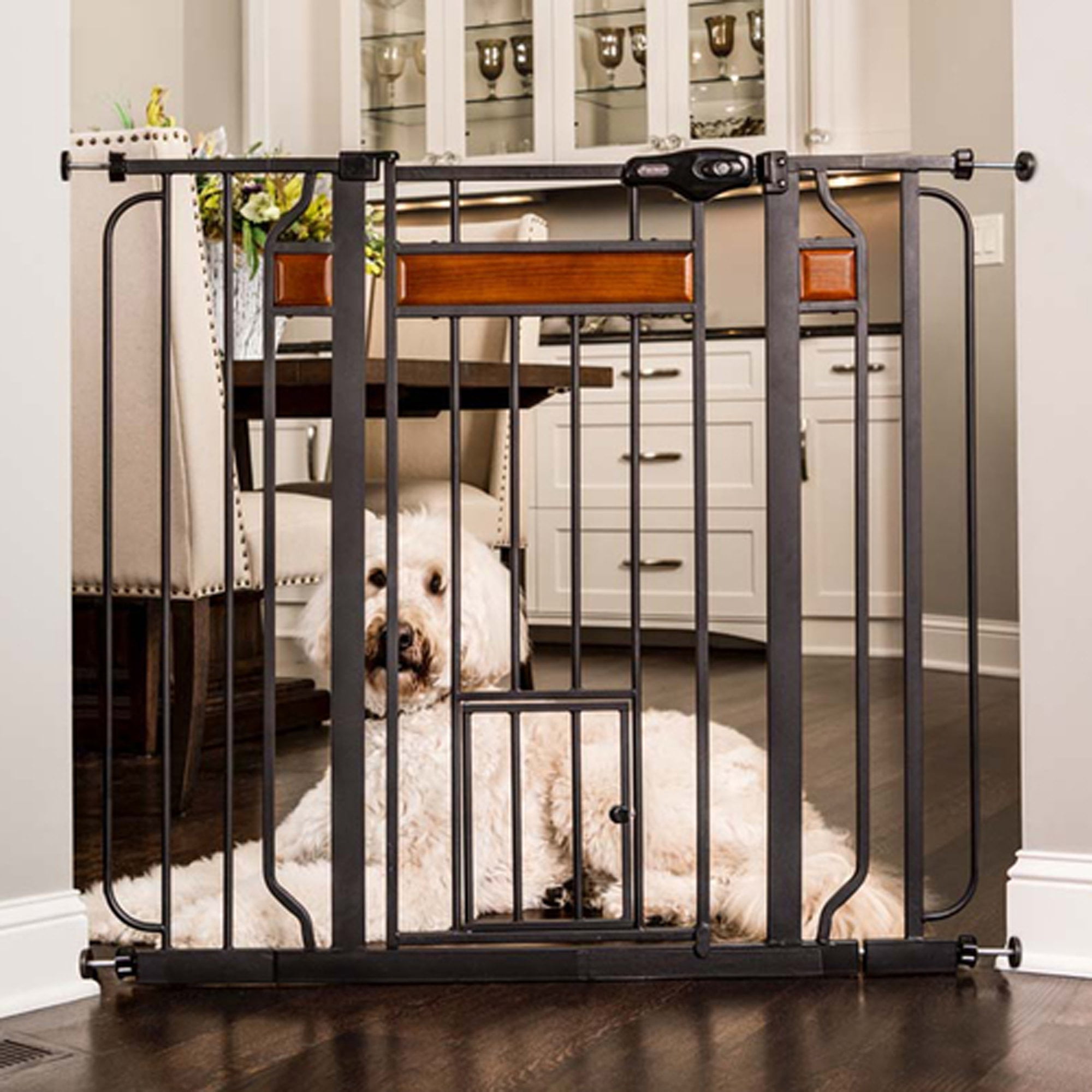 Carlson Pet Gates 1140 2944 in. Design Paw Extra Tall Expandable Pet