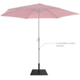 thumbnail image 4 of Costway Base Cuadrada para Sombrilla de Patio de 16 kg con 4 Almohadillas de Pie Ajustables para Postes de 4 y 5 cm Negro, 4 of 10