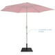 thumbnail image 4 of Costway Base Cuadrada para Sombrilla de Patio de 16 kg con 4 Almohadillas de Pie Ajustables para Postes de 4 y 5 cm Negro, 4 of 10