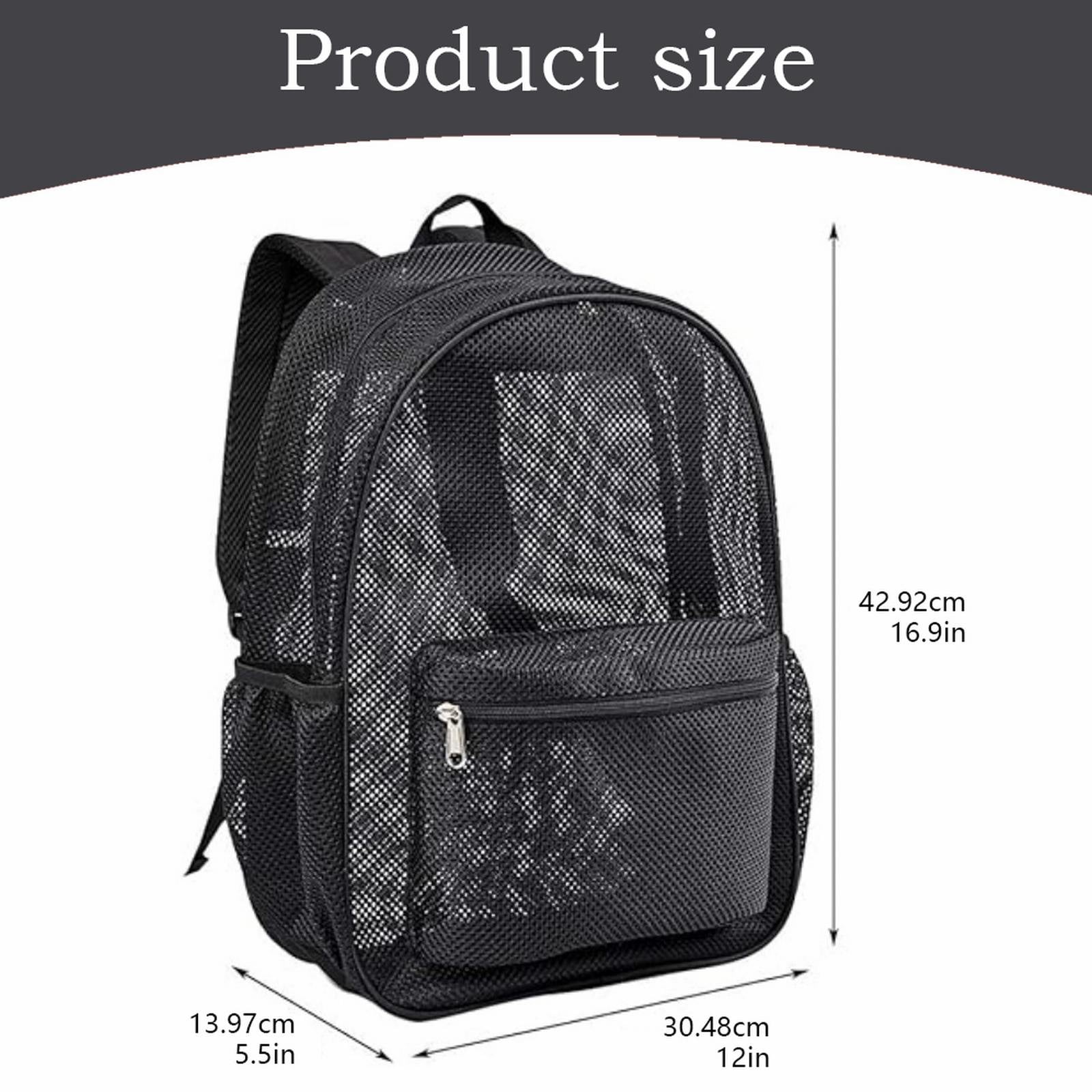 Mesh-Rucksack Mit Laptopfach – Groß, Robust, Gepolsterte Träger, Für Schwimmen, Reisen, Strand
