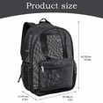 thumbnail image 3 of Reayehane Heavy Duty Mesh Backpack See Through College Backpack With Padded Shoulder Straps For Swimming Outdoor Sports (Black ), 3 of 5