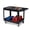40 x 17 x 33.5 inch| Black, variant on 2 Tier Metal Utility Cart,330 Lbs Metal Heavy Duty Utility Cart On Wheels,2 Shelf Steel Rolling Tool Cart, Tool Storage Organizer for Mechanic, Garage, Workshop, Warehouse (Black/Grey, 46x25x33.5)