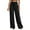 Black（womens pants）, variant on ZHYou No Boundaries Womens Wide Leg Sweatpants,Double Waisted,Drawstring,Baggy Sweat Pants,with Pockets ,White,Size XL