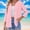 🔥 Pink, variant on Sentmoon Women Blouse Woman Clothes V-Neck Button Up Blouse Three Quarter Sleeve Solid Color Cardigan Lightweight Breathable Relaxed Fit for Office or Everyday Layering Blouses Cloth