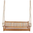 thumbnail image 4 of Teak Wood Elzas Double Outdoor Patio Swing, 4 of 5