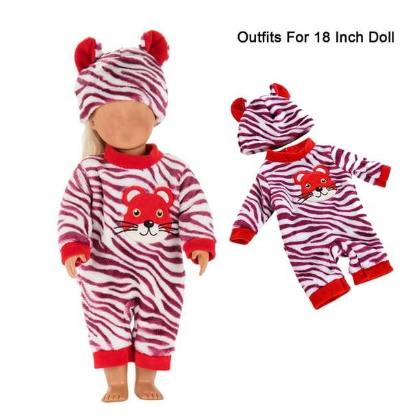 Ropa para muñecas bebés, conjuntos de ropa casual, ropa para muñecas, conjunto de ropa para muñecas, decoración, ropa decorativa para muñecas de 18 pulgadas, conjuntos de tela para muñecas.