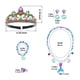 thumbnail image 2 of Conjunto de diadema, collar de perlas, pulsera, anillo y clip para las orejas para fiesta de cumpleaños infantil, disfraz de sirena, 2 of 4