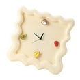thumbnail image 3 of Decoración de reloj de pared de la pared Regalos Ligeros sin adorno de de arte para el aula Estudio s 's Room Kitchen Den Cuadrado de crema, 3 of 8