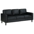 thumbnail image 3 of Ruth 2-piece Upholstered Track Arm Sofa Set Black, 3 of 13