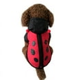 thumbnail image 3 of 1Pc Funny Ladybug Dog Costume for Halloween and Winter Warm Clothes, 3 of 6