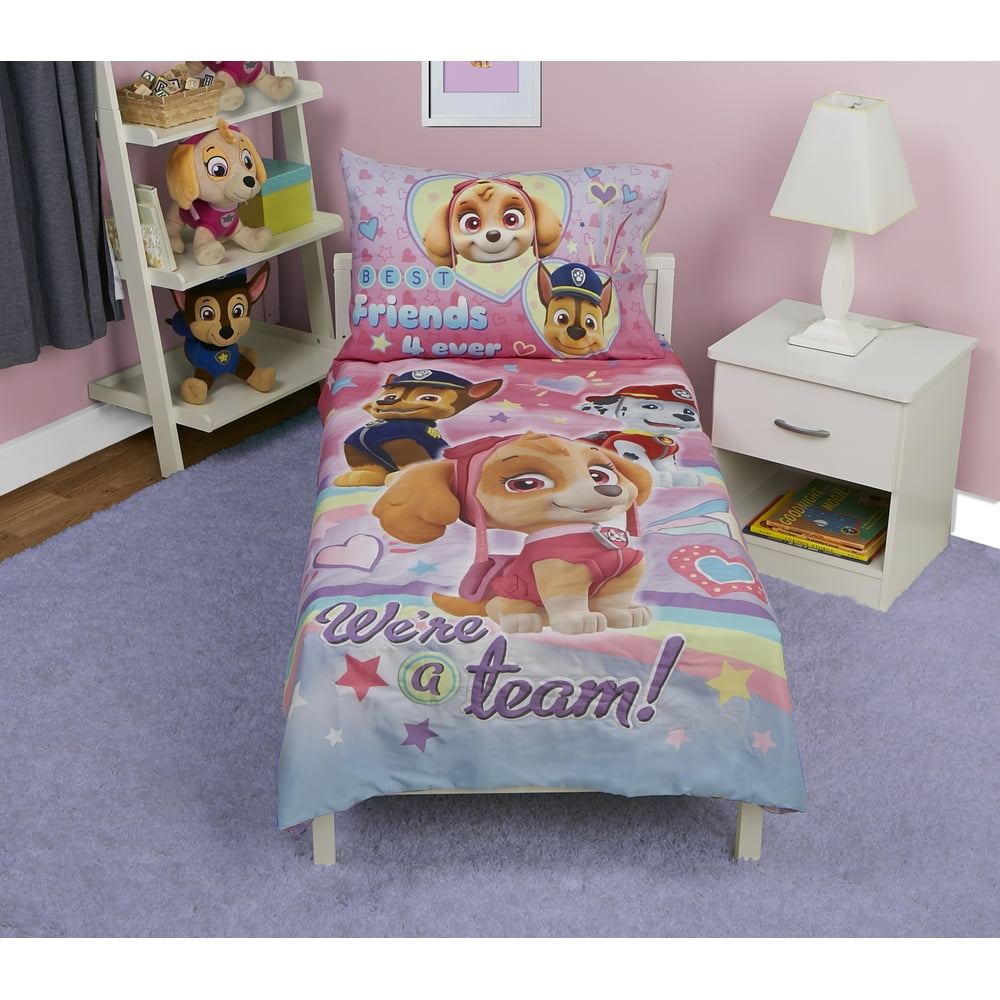 paw patrol 4 piece bedroom set