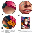 thumbnail image 3 of Designart Floral Sensual Woman Portrait IV Framed Wall Art, 3 of 5