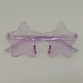 thumbnail image 5 of 3PairsFrameless Star Sunglasses Transparent Candy Color Party Glasses, Bulk Wholesale Star Shaped Sunglasses for Bachelorette Party Favors, Christmas Party Supplies and Festival Events, 5 of 5