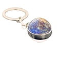 thumbnail image 2 of ABPWLY Solar System Milk y Way Nebula Double Sided Glass Keychain Clearance Keychains Canada Days Keychains Keychains, 2 of 2
