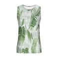 thumbnail image 4 of Camiseta sin mangas de cuello redondo para hombre, ropa deportiva para el hogar, pijamas, camiseta de color liso, blusa deportiva de poliéster para hombre, 4 of 5