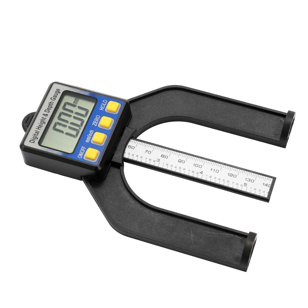 Roeam High Accuracy LCD Digital Display Slide Caliper Vernier Ruler Height and Depth Gauge with Measuring Range of 0-85mm Bottom with Magnets 