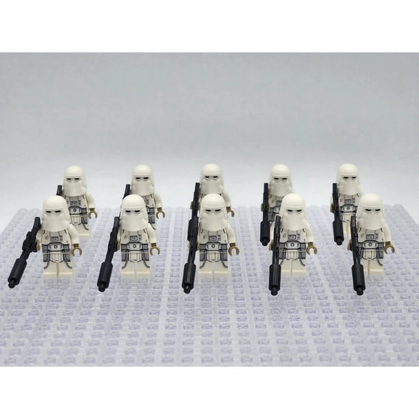 Héroes Blancos ColorBlox Miniset – 10 Figuras con Accesorios de Bloques, Juguetes de Construcción y Fiestas