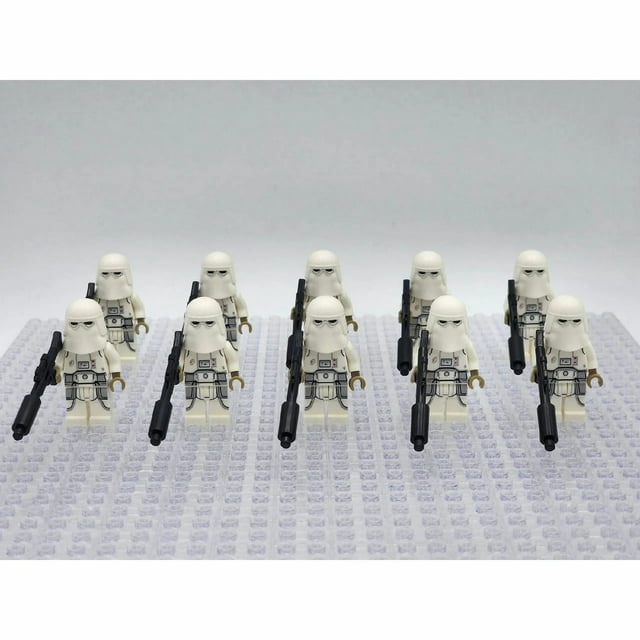 Héroes Blancos ColorBlox Miniset – 10 Figuras con Accesorios de Bloques, Juguetes de Construcción y Fiestas