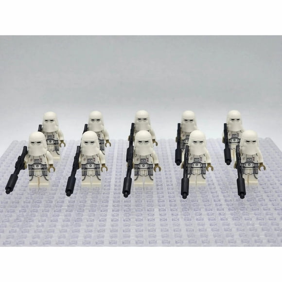 Héroes Blancos ColorBlox Miniset – 10 Figuras con Accesorios de Bloques, Juguetes de Construcción y Fiestas
