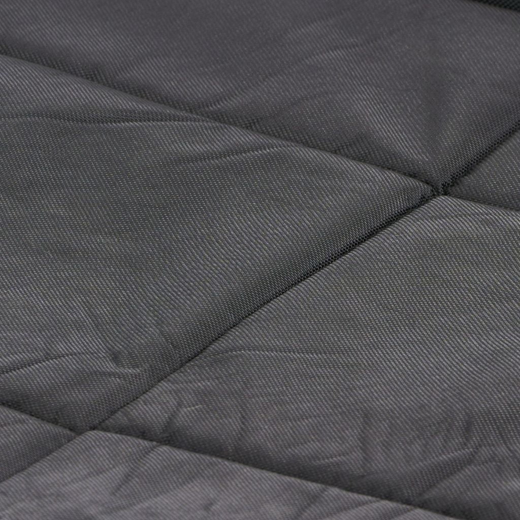 Water-Resistant Dog Crate Mat Cushion Bed, Black, 35"