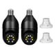 thumbnail image 3 of 1080P Bombilla de luz inalámbrica Monitor Cámara WiFi Cámara de seguridad 2MP Admite audio bidirecci Tomshoo Negro/Paquete de 2, 3 of 7