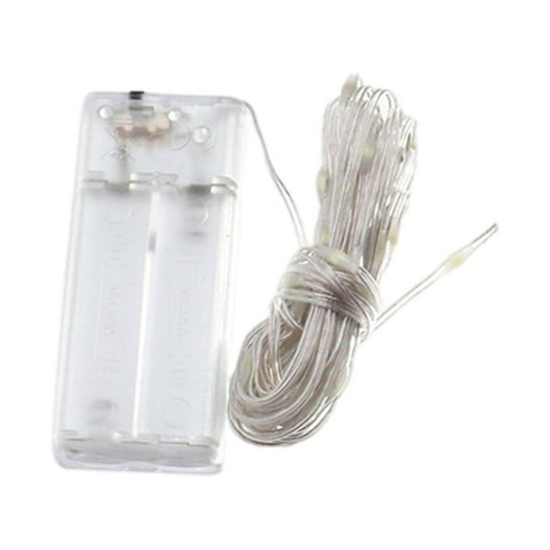 Naiovety lámpara de cadena con pilas luces LED iluminación decorativa para el jardín del hogar patios suministros de árboles blanco puro / 4 Type3 NO3