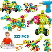 Contixo ST3 Engineering Building Set - STEM Toy Building Blocks, Preschool Learning, 223 pcs