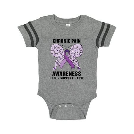 

Inktastic Chronic Pain Awarenesss Hope Support and Love Gift Baby Boy or Baby Girl Bodysuit