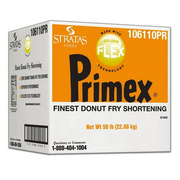 (Price/Case)Primex Golden Flex Donut Frying Shortening 50 Lb