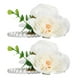 thumbnail image 5 of Decoración de boda, 2 piezas de flores artificiales para muñeca, flores para muñeca de dama de honor, flores para mano de novia de primera calidad, 5 of 12
