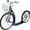 Navy Blue, variant on Amish-Made Deluxe Kick Scooter Bike - 24" Front Wheel 20" Rear Wheel -Adult Size Black