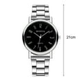 thumbnail image 6 of Ziurtnc Men Quart Watch Round Dial Adjustable Strap No Delay Time-checking High Accuracy Exquisite Business Formal Wristwatch Timepiece, 6 of 8