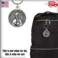 thumbnail image 6 of Dragon Flying Keychain, G009AKC, 1 1/2 inch, Viking, Norse, Pewter, Key Fob, Key Ring, Keys, Zipper Pull, Luggage Tag, Backpack, Over 300 Keychain Designs, Handmade in the USA, 100% American Made, 6 of 8