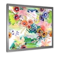 thumbnail image 2 of Wildflowers and Vibrant Wild Spring Leaves II 36 in x 36 in Framed Painting Canvas Art Print, by Designart, 2 of 4
