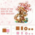 thumbnail image 4 of 1149pcs Cherry Blossom Bonsai Tree Building Sets, Japanese Tree House Model Sets for Adults, 1149 PCS Mini Bricks Creative Gifts for Teens Girls 12+, 4 of 9