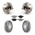 thumbnail image 1 of Transit Auto Front Hub Bearing Assembly Coated Disc Brake Rotors and Semi-Metallic Pads Kit for Car Volvo S40 C30 V50 C70 KBB-104085, 1 of 11