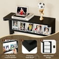 thumbnail image 7 of Sfugno 3 Tier Trading Card Display Stand for Wall, Wooden Graded Card Display Stand, Sports Card Display Case, Trading Card Stands for Display Collection, Black, 7 of 7