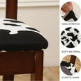 thumbnail image 6 of Chair Seat Covers set of 4 Stretch Printed Chair Covers for Dining Room Square Removable Washable Chair Protector Seat Cushion Slipcovers for Kitchen Office, 6 of 6